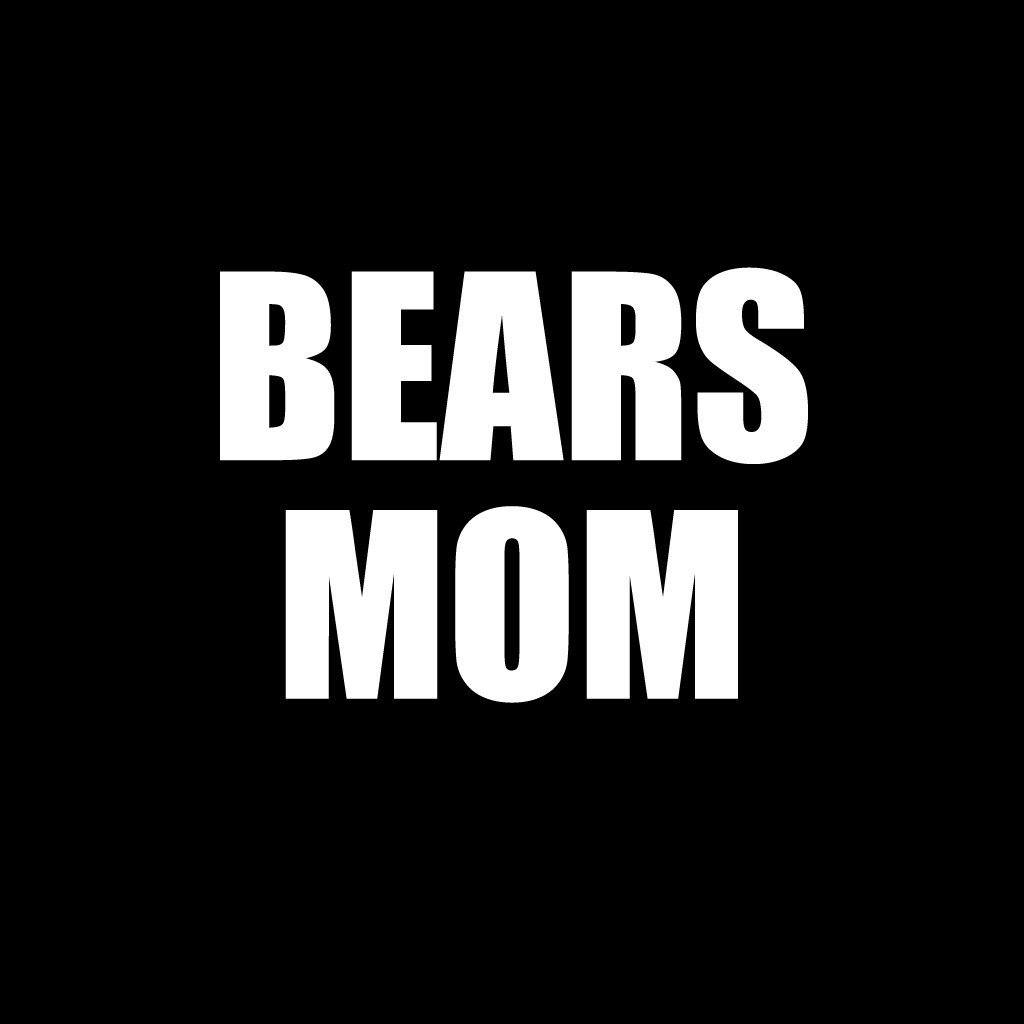 Bears Mom Black Folding Camping Chair