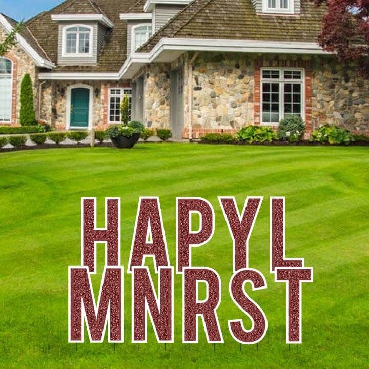 Bebas 18" Faux Glitter Common Yard Letters Set