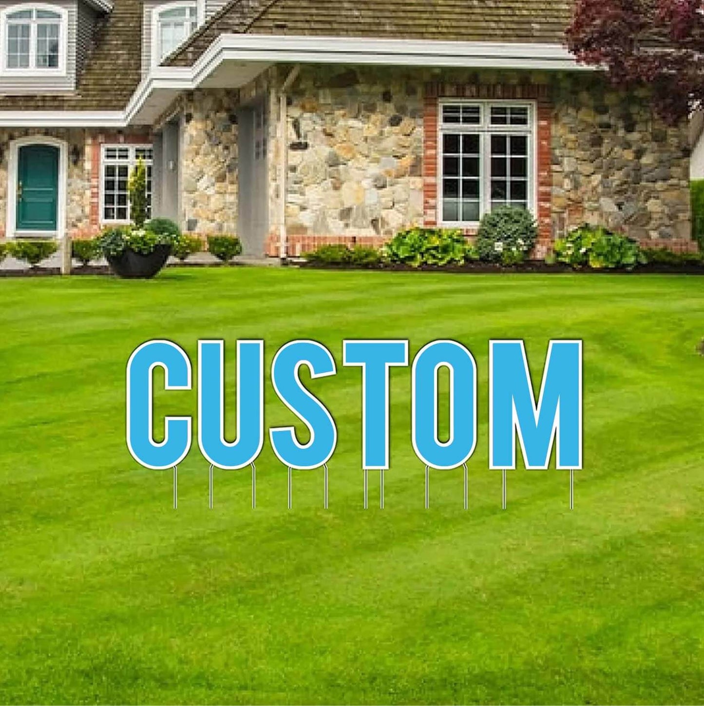 Bebas 24" Custom Solid Color Yard Letter Package - Up to 10 letters (20875)