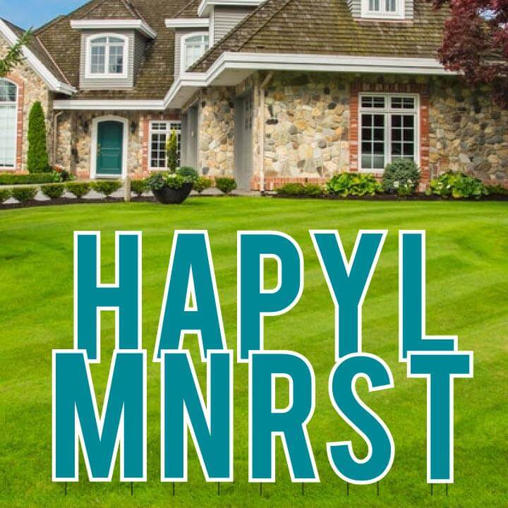 Bebas 24" Solid Color Common Yard Letters Set