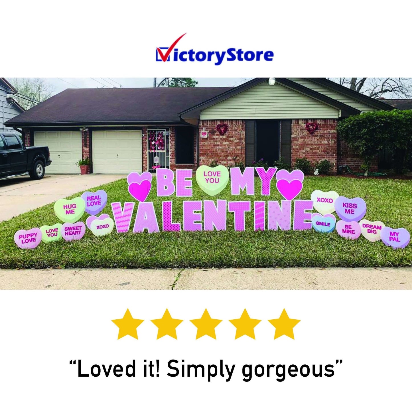 valentine yard decor