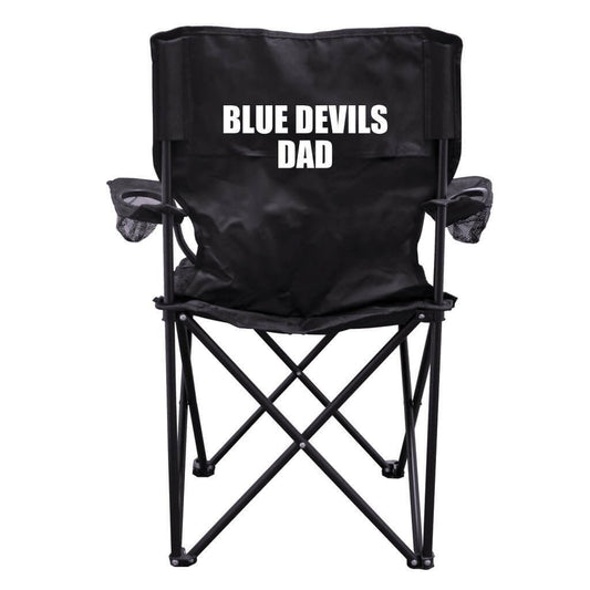 Blue Devils Dad Black Folding Camping Chair