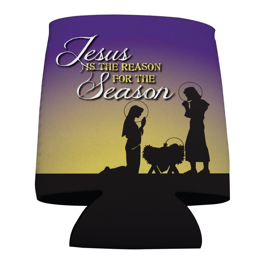 Religious Christmas Can Cooler Set of 6 - FREE SHIPPING
