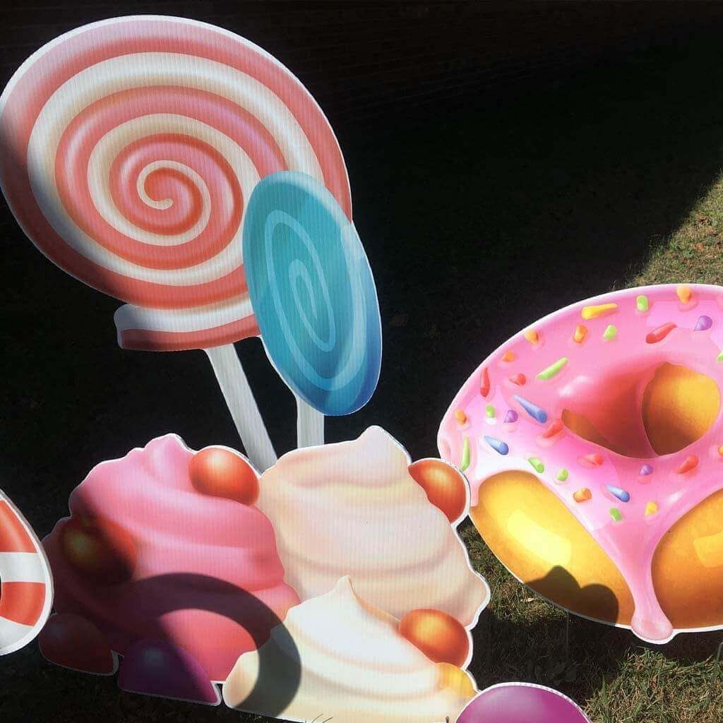 candy yard decor