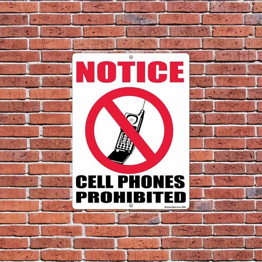 Cell Phones Prohibited Sign or Sticker - #1