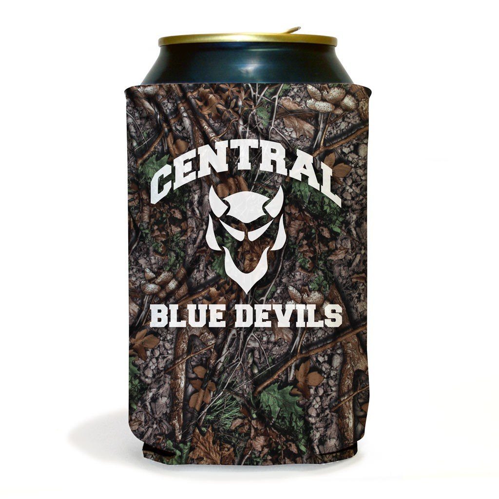 Set of 6 Central Blue Devils Camouflage Koozies