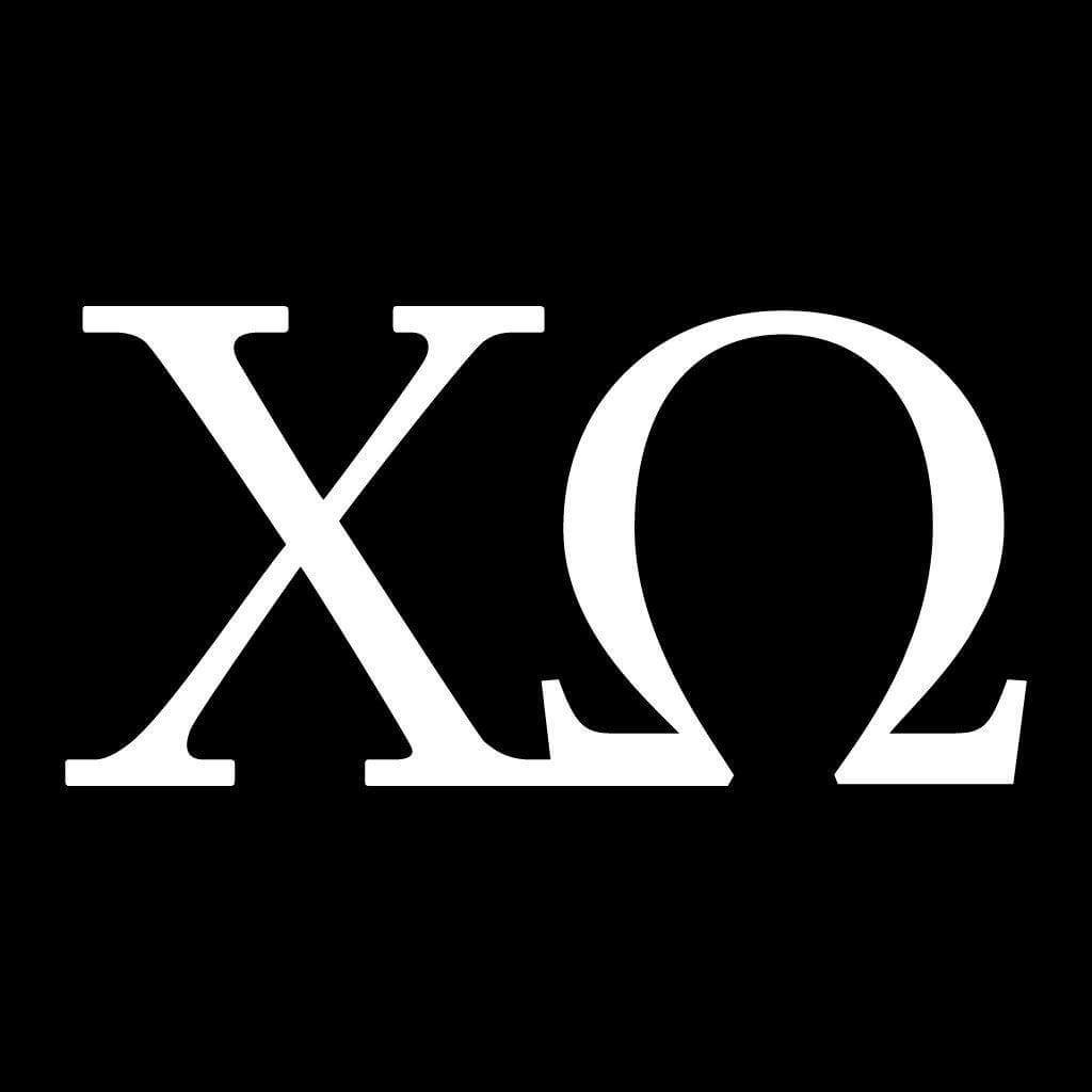 Chi Omega Black Folding Camping Chair