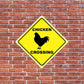 Chicken Crossing Sign or Sticker