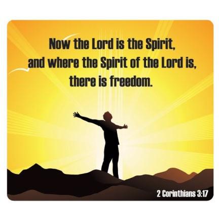 Church Hand Held Fans - 2 Corinthians 3:17