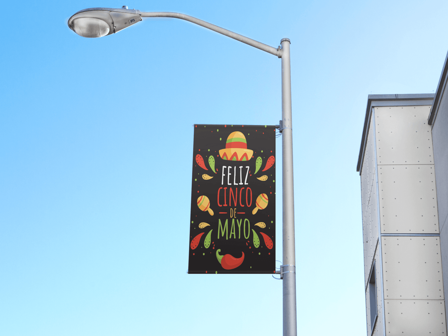 cinco de mayo pole banner