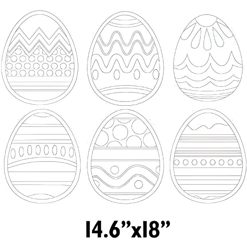Color-by-Number Easter Egg Yard Cards Set of 6