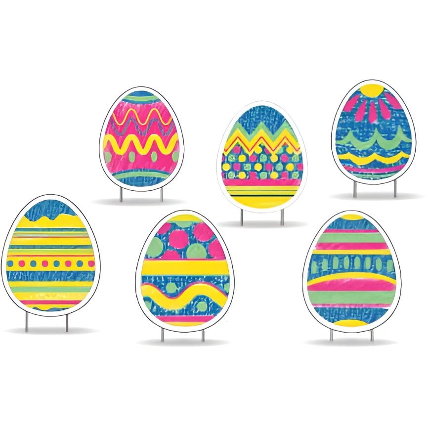 Color-by-Number Easter Egg Yard Cards Set of 6