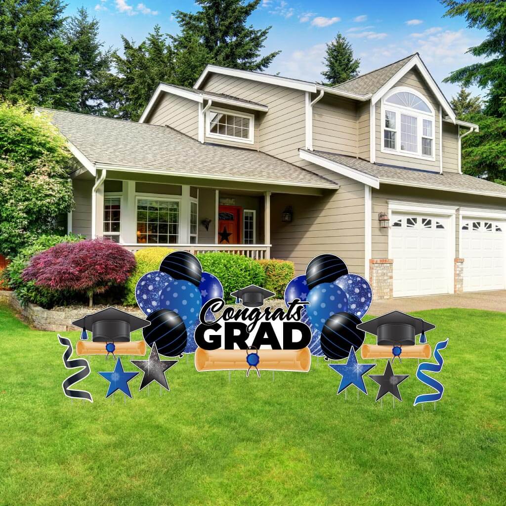 Congrats Grad Blue Graduation Flash & Flair 11 pc set (20025d)