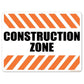 Construction Zone 18"x24" Aluminum Sign
