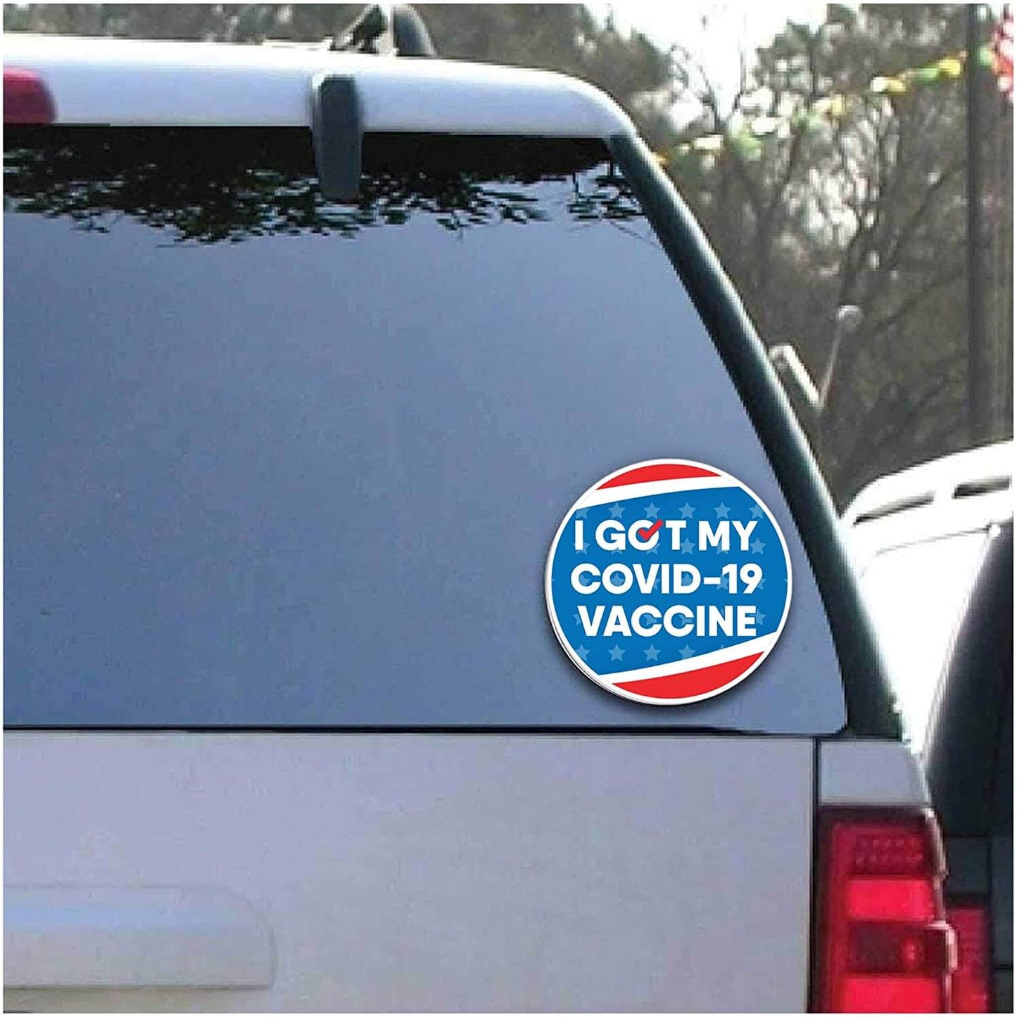 I got my Covid-19 vaccine car decal