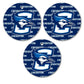 Creighton University Ornament - Set of 3 Circle Shapes - FREE SHIPPING