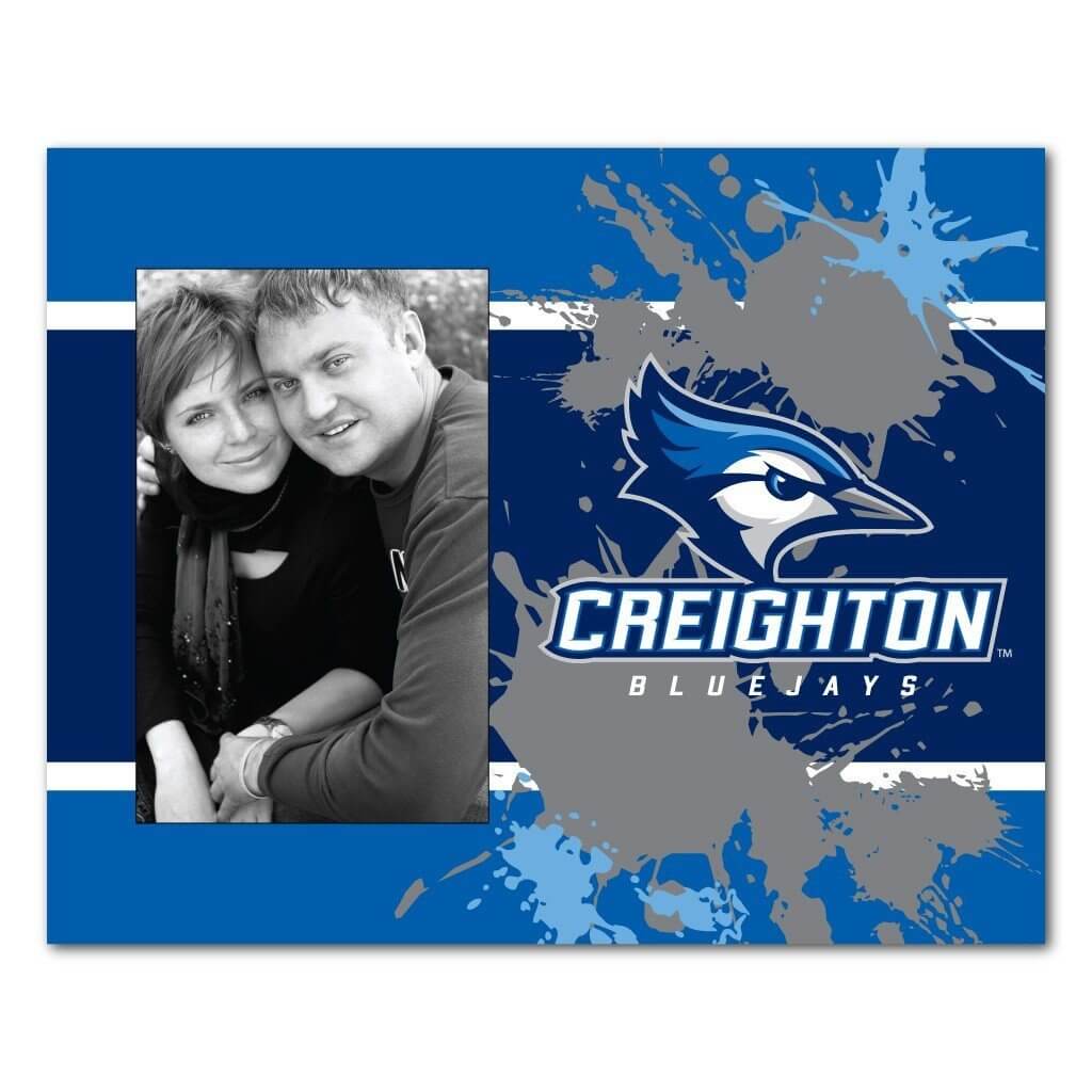 Creighton University Picture Frame “ Paint Splatter Design