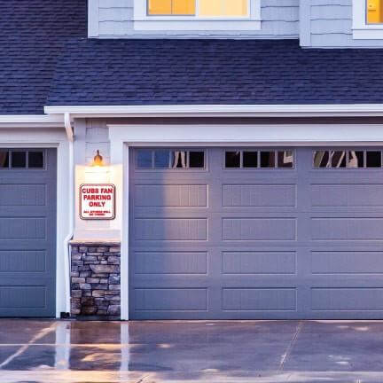 Cubs Fan Parking Only - All Others Will Be Towed 12"x12" Aluminum Sign - FREE SHIPPING