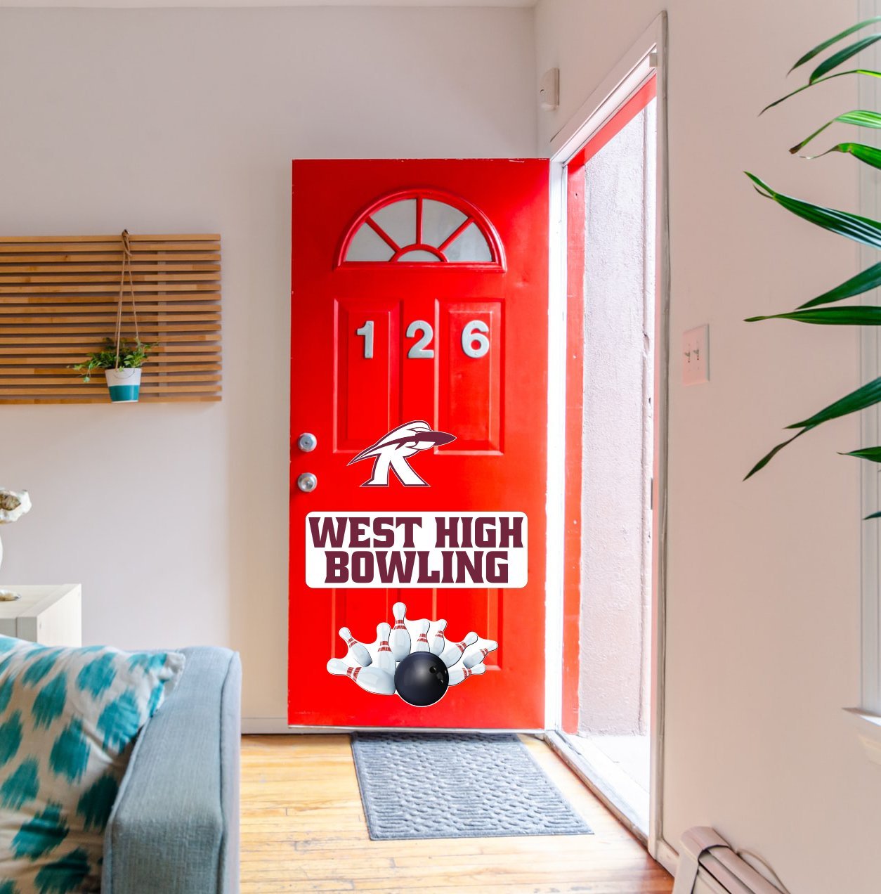 Custom Bowling Team Garage Door Magnet (19954)