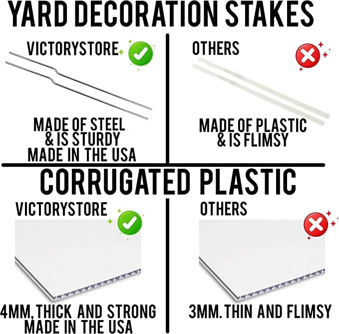 Custom Christmas Lights Installation Signs | 10-Pack