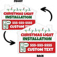 Custom Christmas Lights Installation Signs | 10-Pack