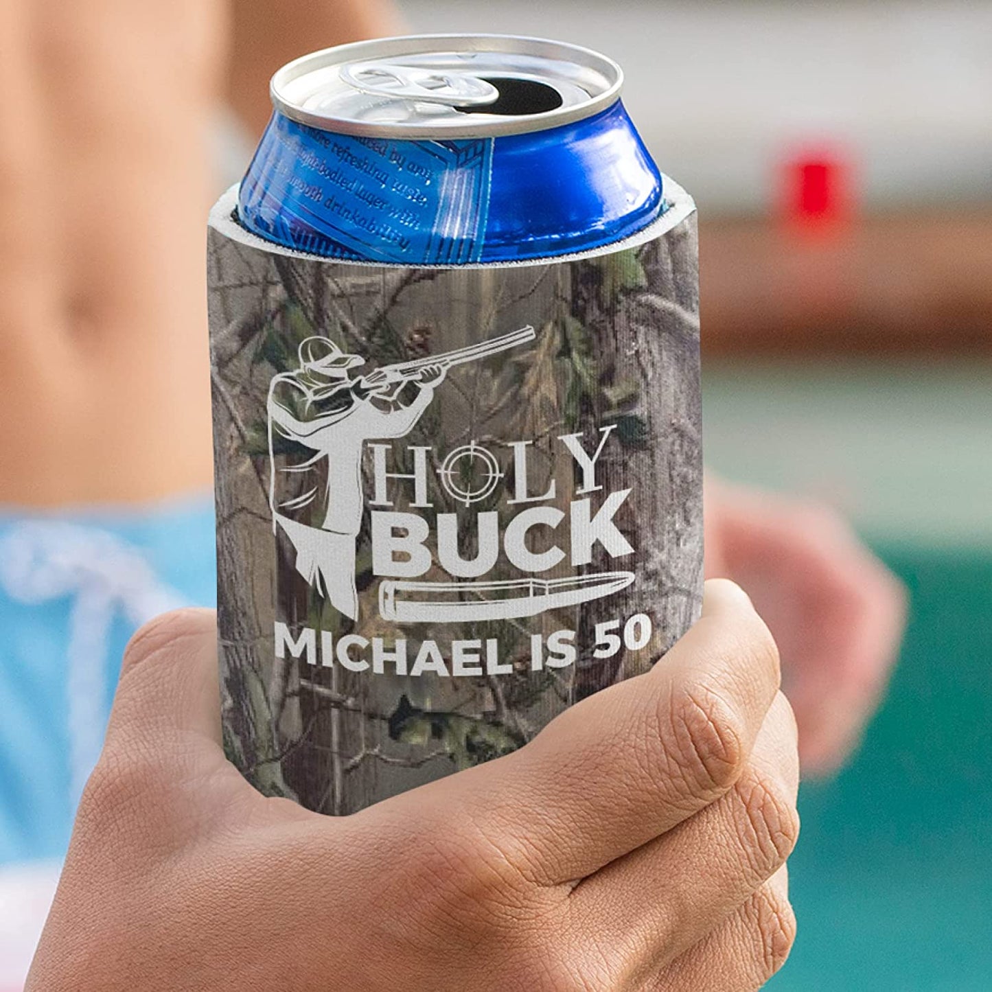 Custom Holy Buck Birthday Can Cooler