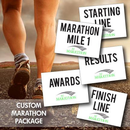 Custom Marathon Yard Sign Package