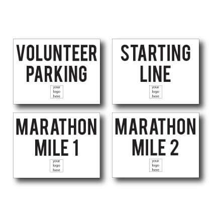 Custom Marathon Yard Sign Package