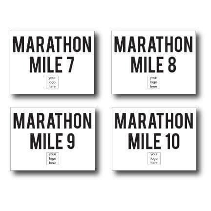 Custom Marathon Yard Sign Package