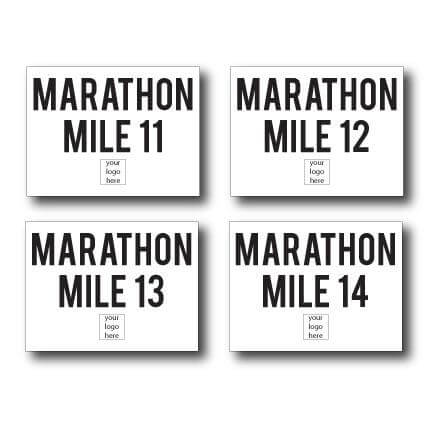 Custom Marathon Yard Sign Package