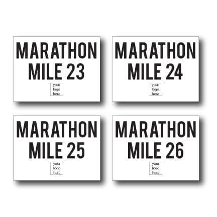 Custom Marathon Yard Sign Package