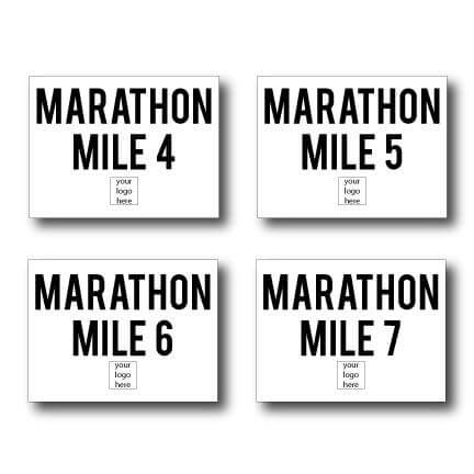 Custom Marathon Simple Yard Sign Package