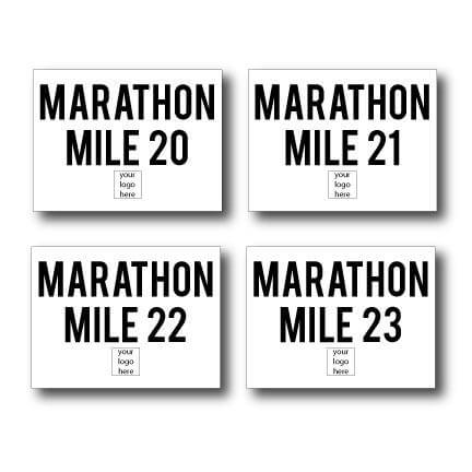 Custom Marathon Simple Yard Sign Package