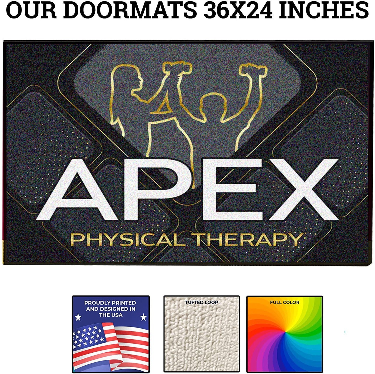 Custom Physical Therapy Door Mat (20104)