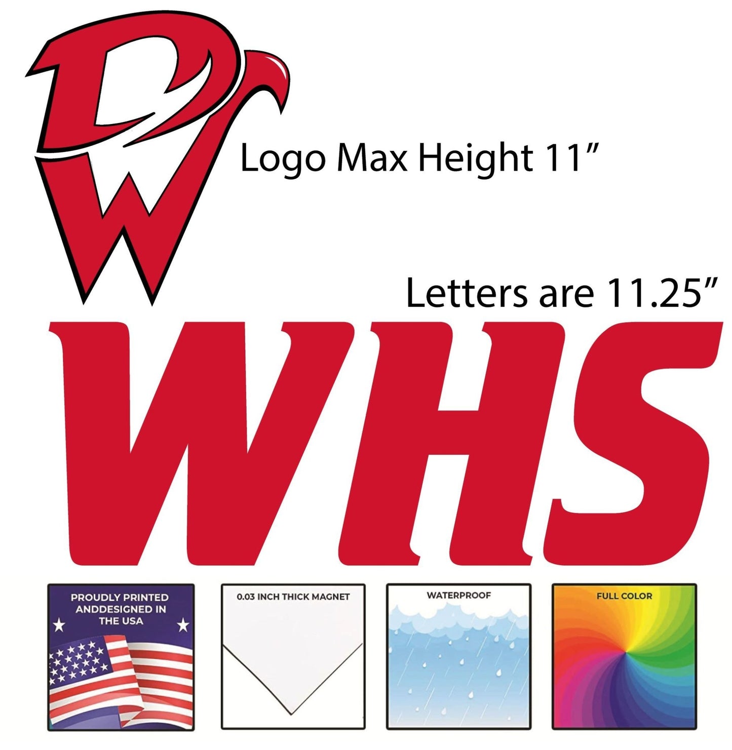 Custom School Spirit Garage Door Magnets