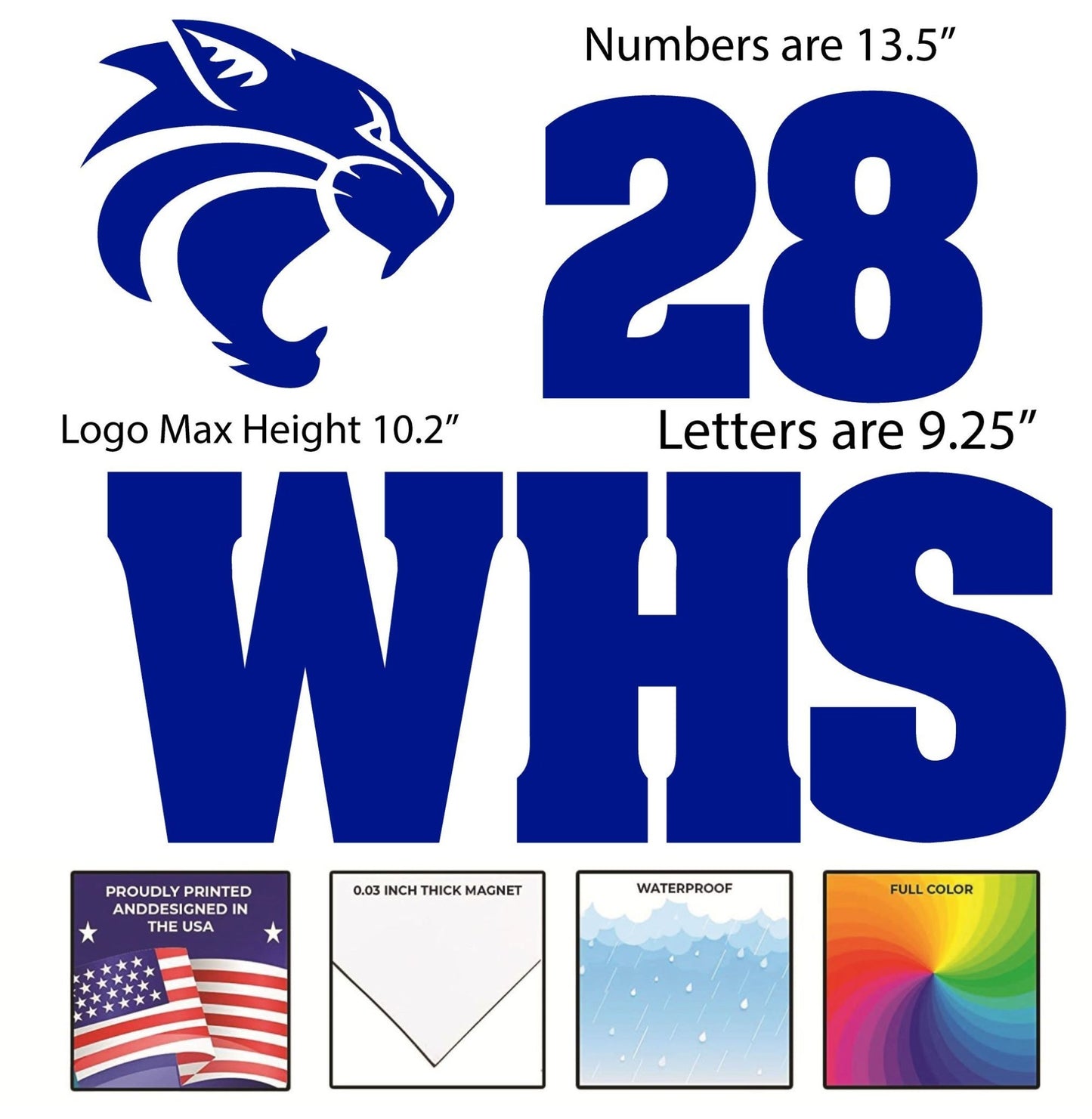 Custom Team Spirit Garage Door Magnets