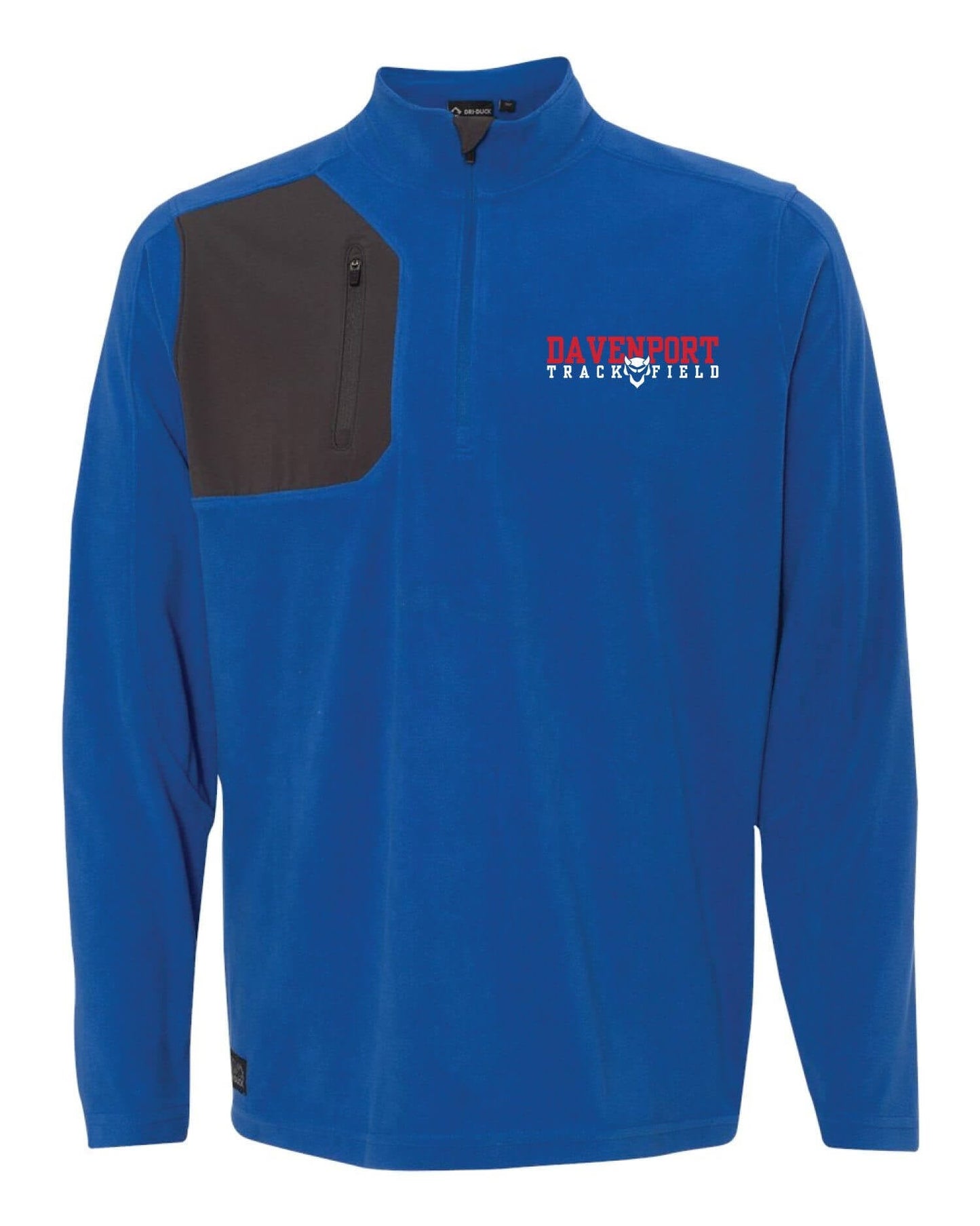 Davenport Central Track & Field Quarter-Zip Nano Fleece Pullover
