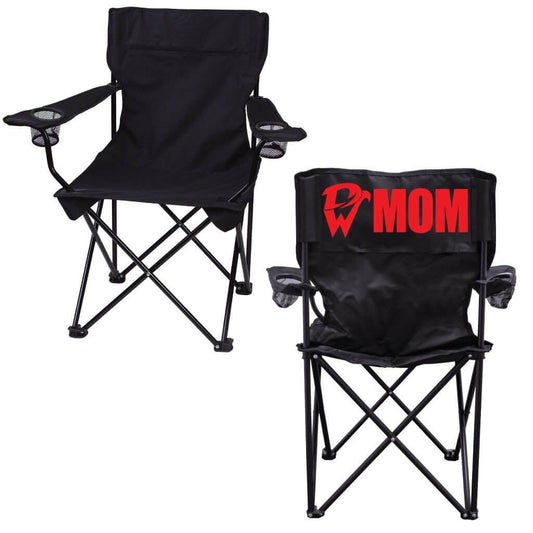 Davenport West High School Mom Black Folding Camping Chair