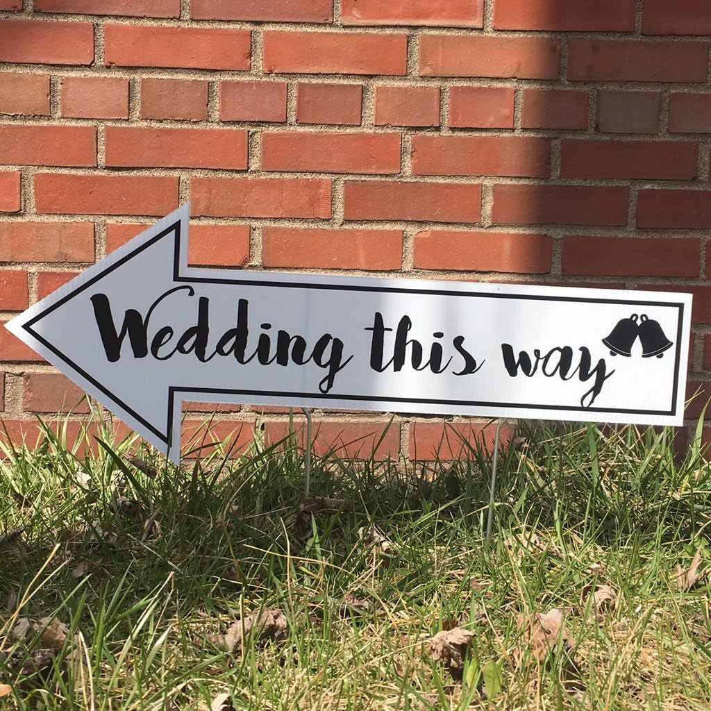 Directional Wedding Yard Signs | 2-Pack