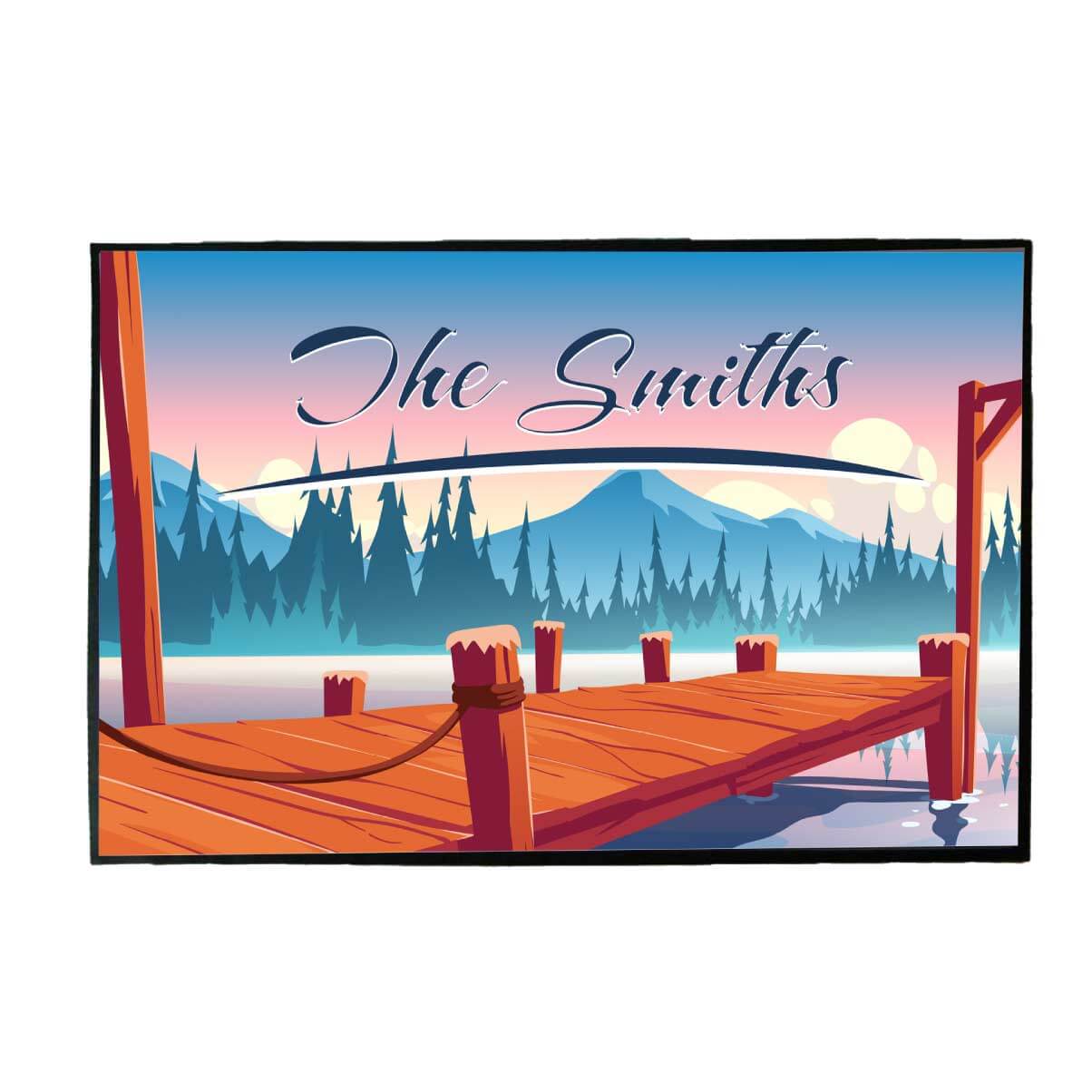 customizable doormat for lake house