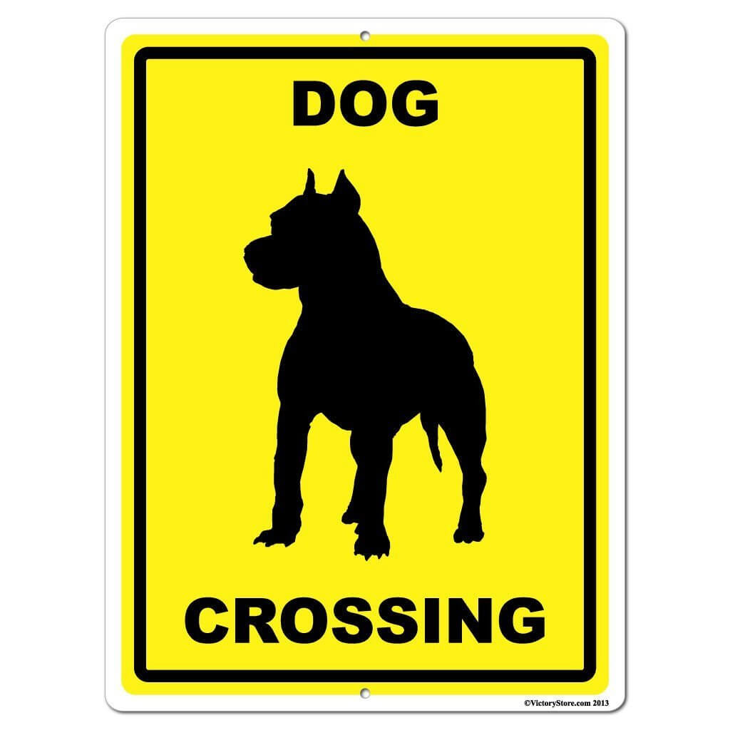 Dog Crossing Sign or Sticker