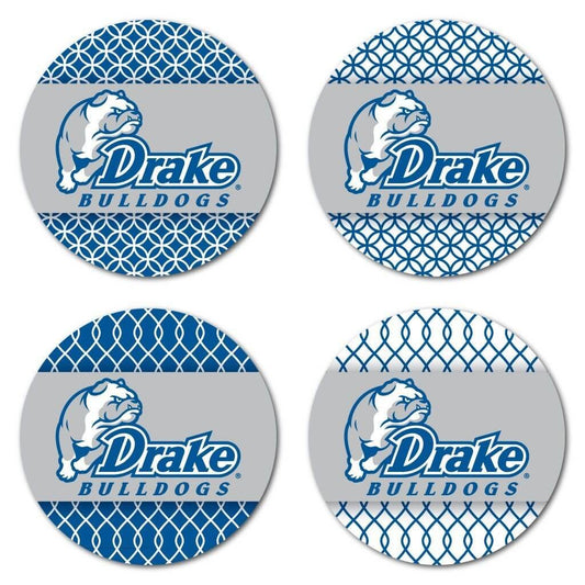 Drake University Patterned Coaster Set of 4 - FREE SHIPPING
