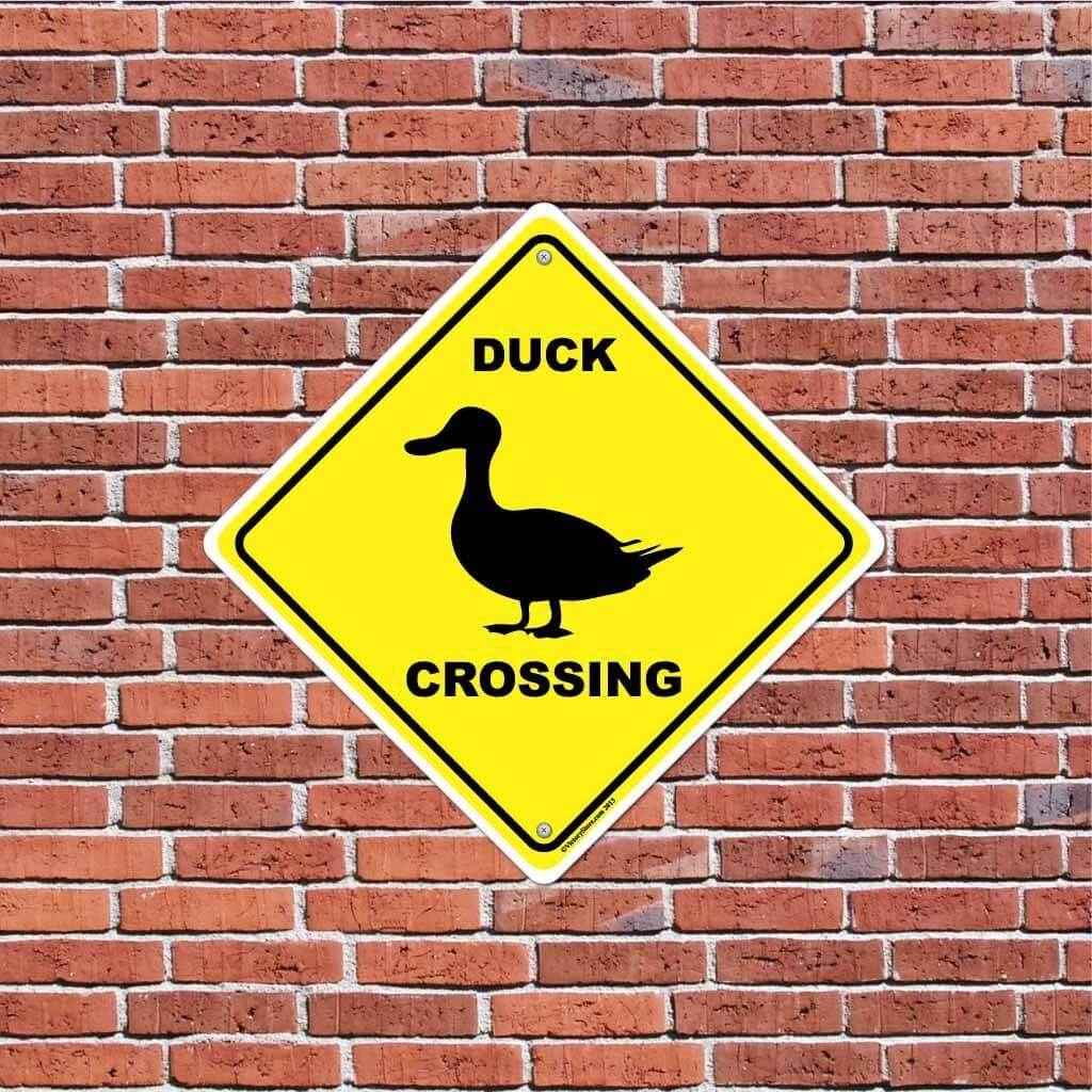 Duck Crossing Sign or Sticker