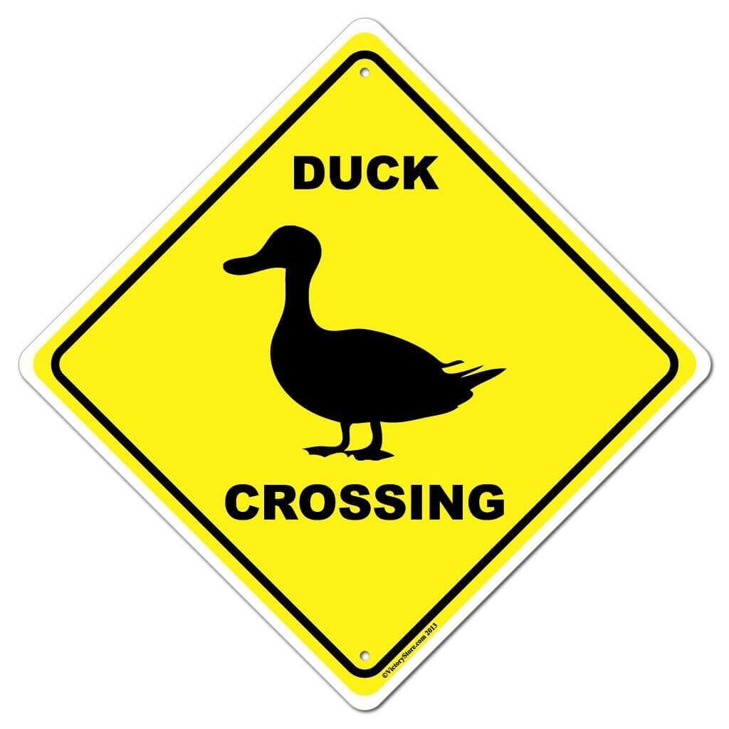 Duck Crossing Sign or Sticker