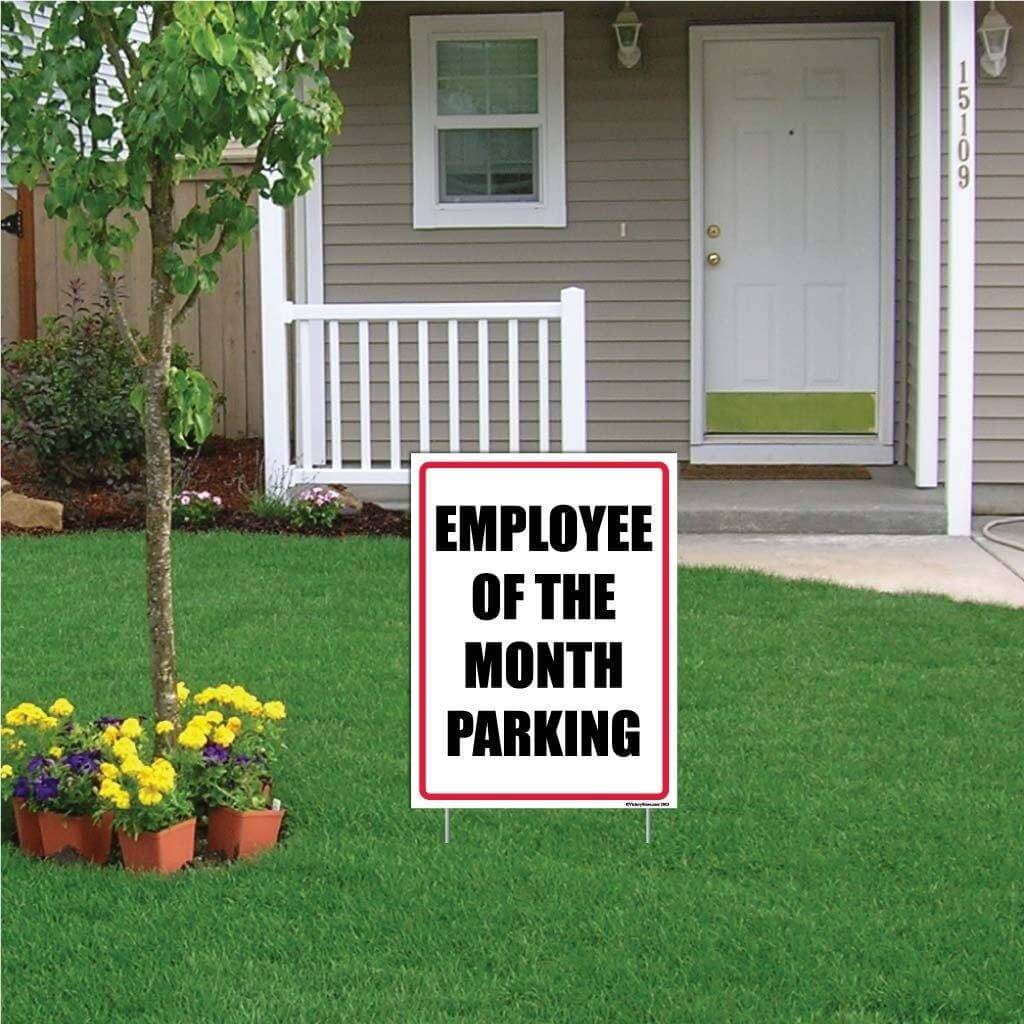 Employee of the Month Parking Sign or Sticker