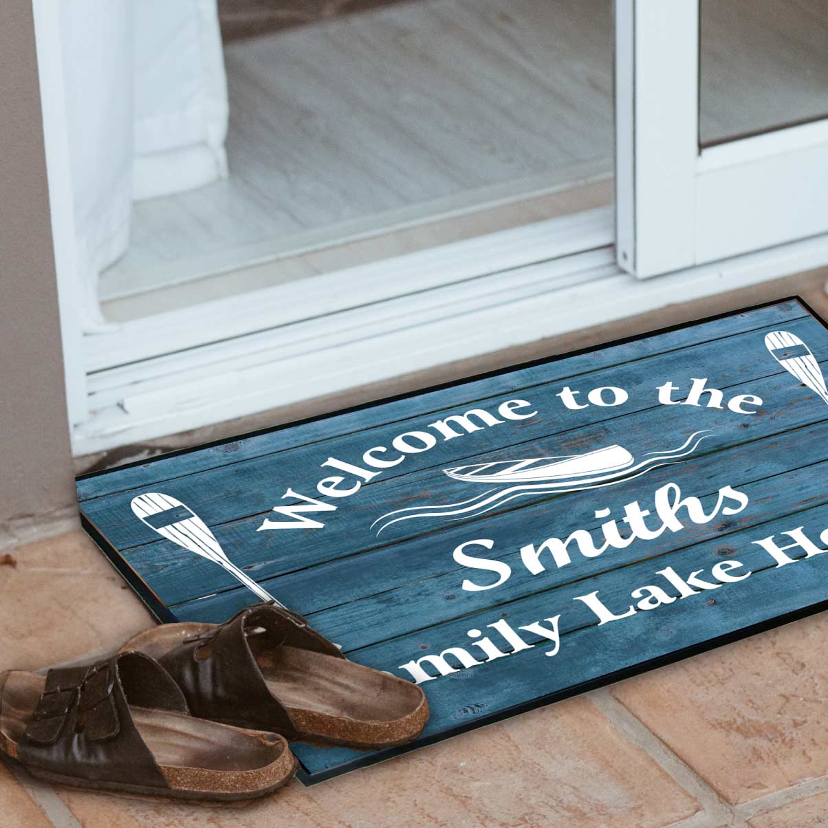 Family Lake House Doormat