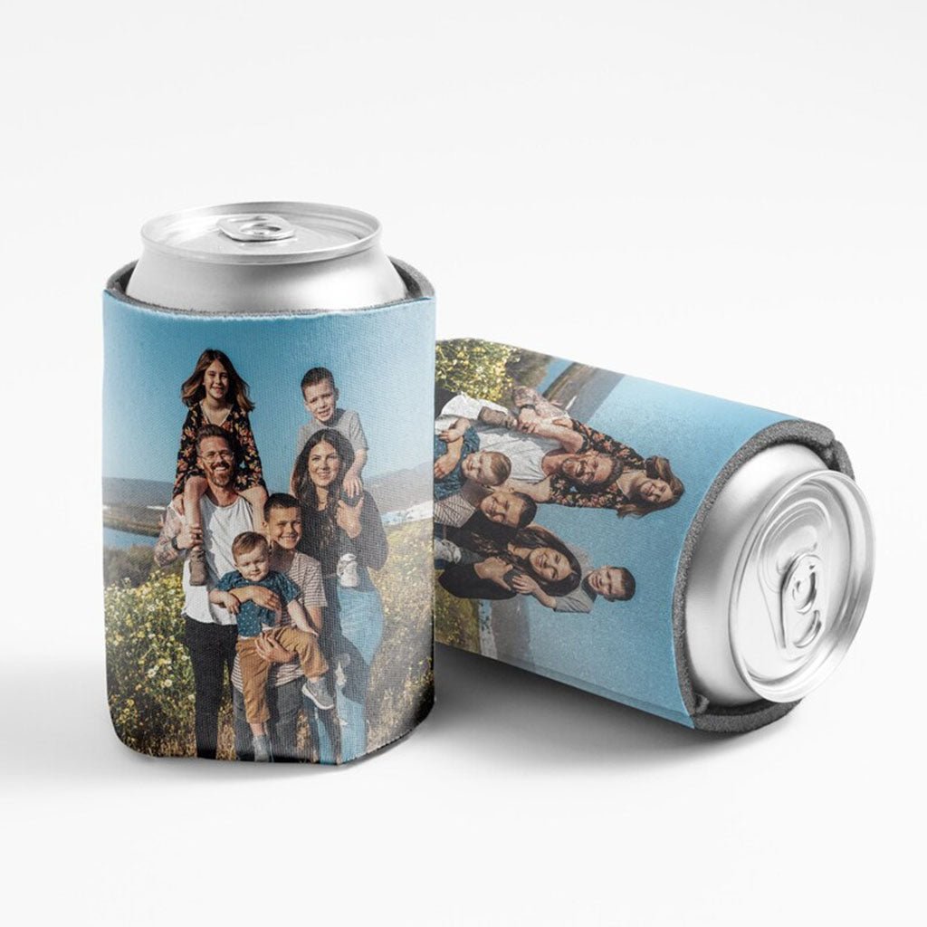 Family Photo Custom Can Coolers