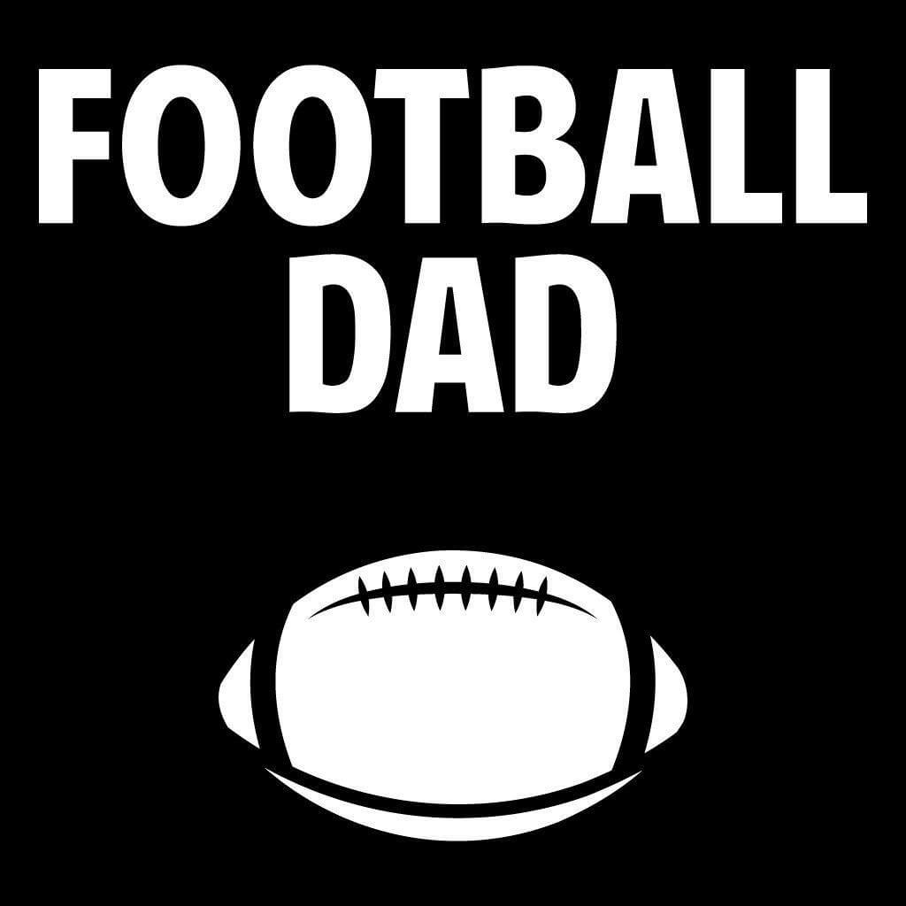 Football Dad Black Folding Camping Chair with Carry Bag