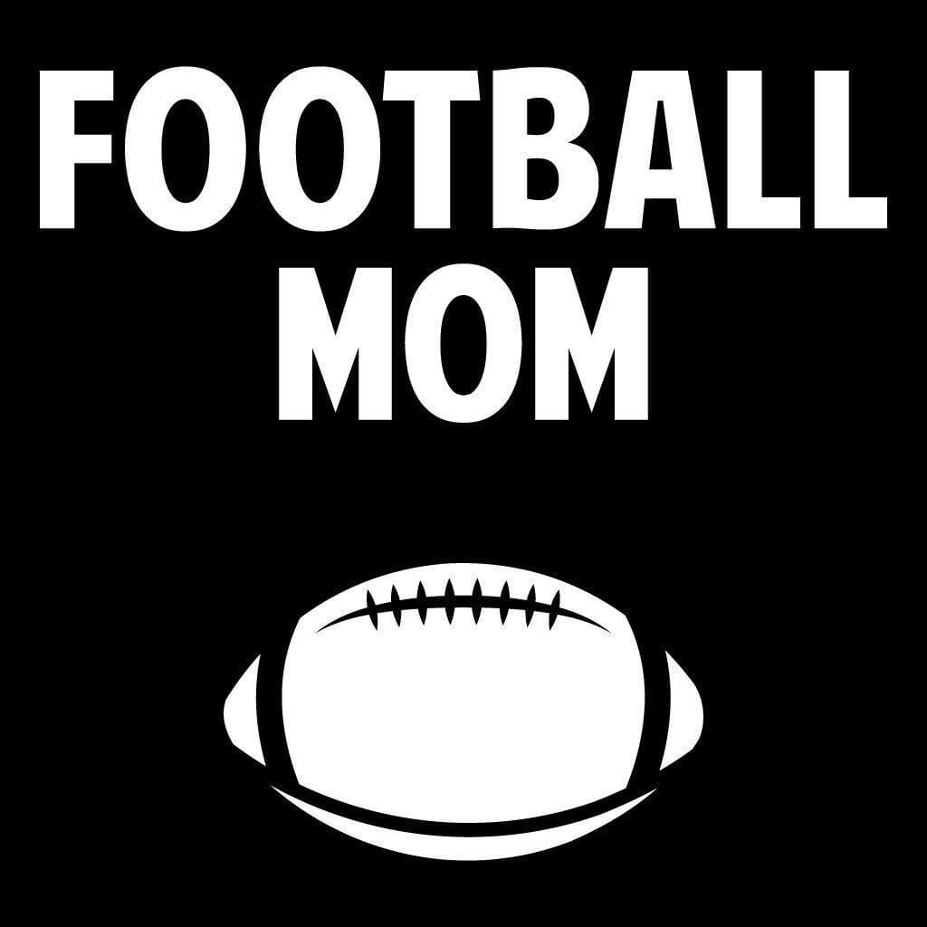 Football Mom Black Folding Camping Chair with Carry Bag