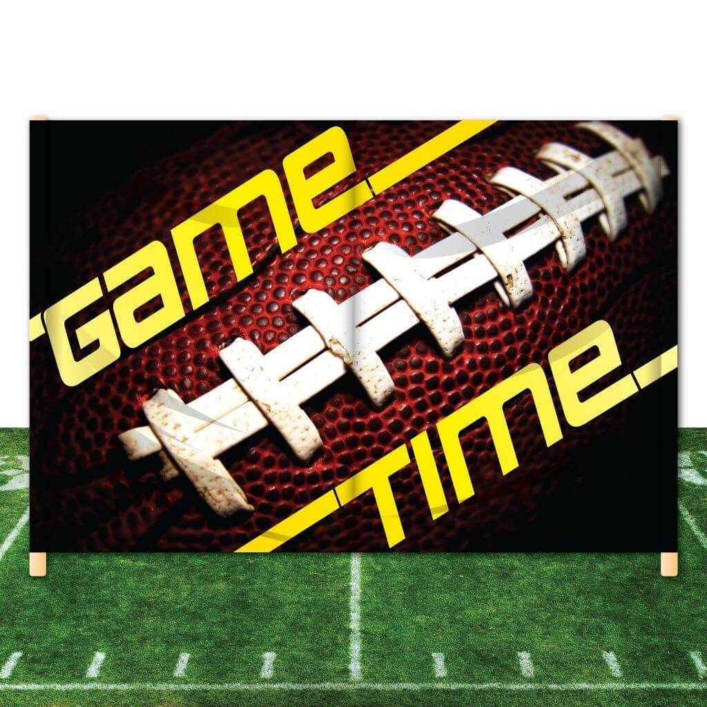 Football Breakaway Banner - 8'x12' - 'Game Time'